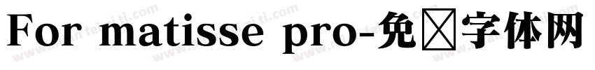 For matisse pro字体转换
